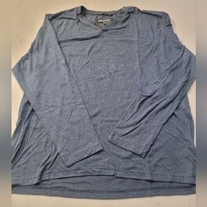 PD&C Heather Blue Button-Up Shirt